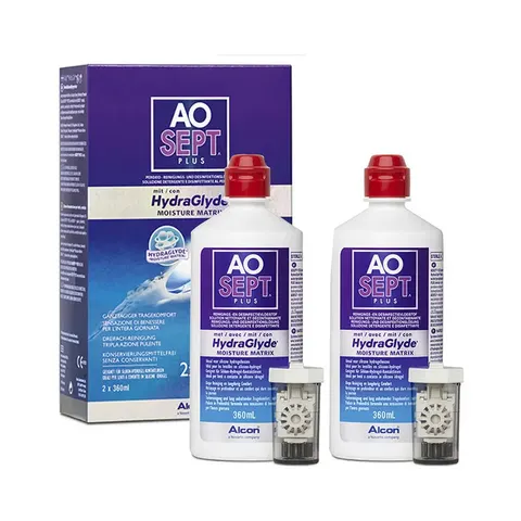 AOSEPT PLUS HYDRAGLYDE MOISTURE MATRIX 2X360 ml Lösung – Bild 1
