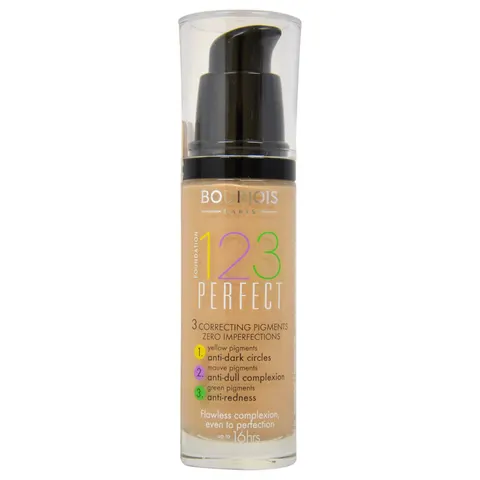 Bourjois 123 Perfect Medium Coverage Liquid Foundation - 54 Beige – image 1