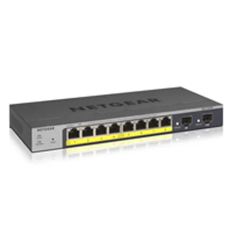 NETGEAR GS110TP-300EUS GS110TPv3 Netzwerk Switch – Grau – Bild 1