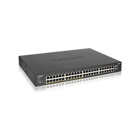 Netgear GS348PP-100EUS Unmanageder PoE+ Essentials-Switch – Schwarz – Bild 1