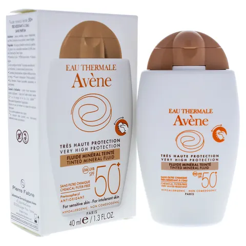 Avene Tinted Mineral Fluid SPF 50 - 1.3 oz Sunscreen – image 1