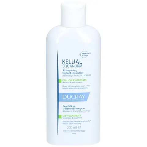 Ducray Kelual Squanorm Champú Caspa Grasa 200 ml – imagen 1