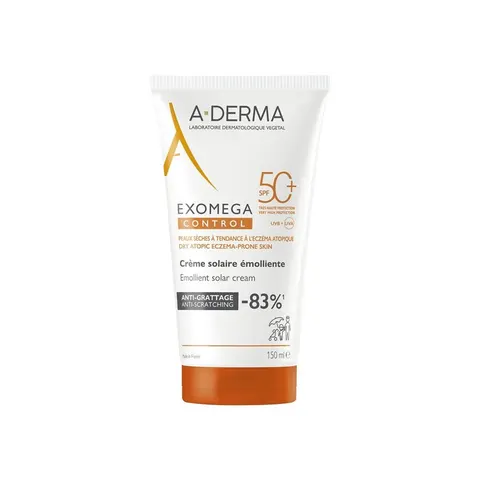 A-Derma Exomega Control Crema Solar Emoliente SPF50+ 150 ml – imagen 1