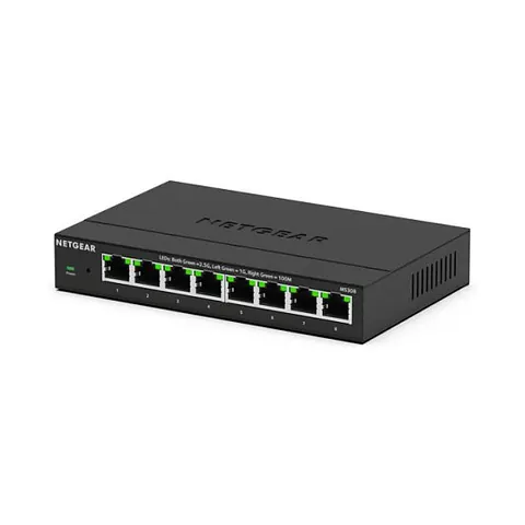 NETGEAR MS308E Unmanaged Switch 8x 2.5G Ethernet – Schwarz – Bild 1