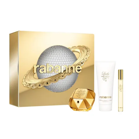 Rabanne Lady Million 50ml EDP,Lotion & Spray Set – image 1