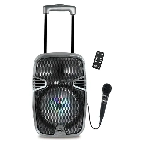 Bluetooth Karaoke avec roulettes, lumières et micro – image 1
