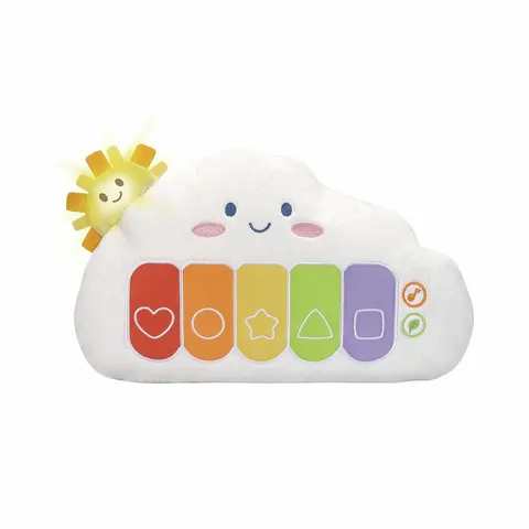 Vtech Rainbow Cloud Interactive Kids Piano Toy – image 1