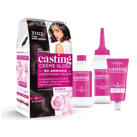 Loreal Paris Casting Creme Gloss Conditioning Color 3102 Cool Dark Brown – image 1