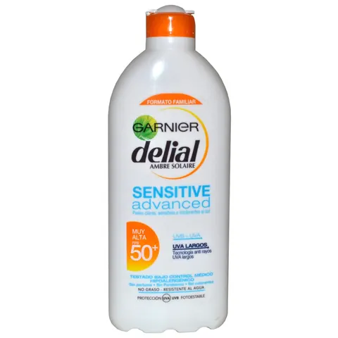Garnier Sensitive Advanced leche SPF50+ 400 ml – imagen 1