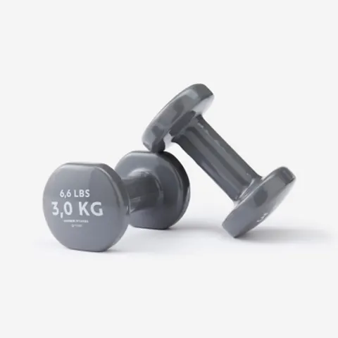 Decathlon PVC Dumbbells Set - 2 x 3kg – image 1
