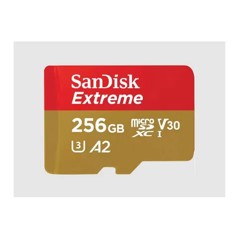 SanDisk micro SDXC Extreme 256GB 190MB/s V30 – image 1