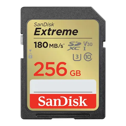 SanDisk Extreme 256 GB SDXC UHS-I Class 10 – image 1