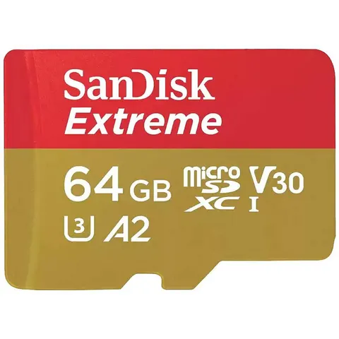 SANDISK Extreme - MicroSDXC - 64GB - Inclusief SD Adapter – afbeelding 1