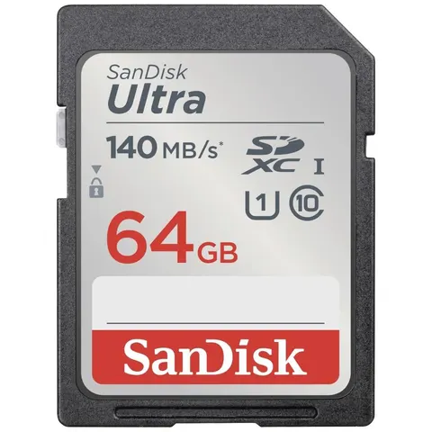 SD Card 64GB SanDisk SDXC UHS-I 140MB/sec – Bild 1