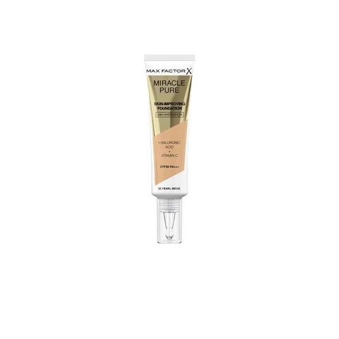 Max Factor Miracle Pure Skin-Improving Vegan Foundation - 35 Pearl Beige – afbeelding 1