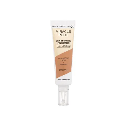 Max Factor Miracle Pure Skin-Improving Makeup Base 89 Warm Praline – image 1