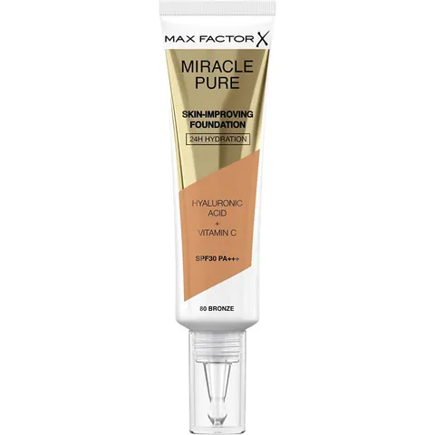 Max Factor Miracle Pure foundation SPF30 #80-bronze – image 1