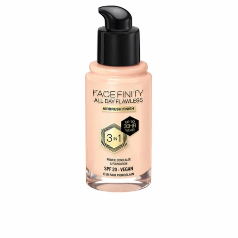 Max Factor Facefinity 3 in 1 Primer Concealer & Foundation C10 Fair – image 1