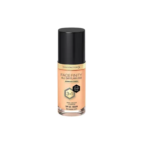 Max Factor Facefinity 3-in-1 Fluid Makeup W44 Warm Ivory, 30ml – image 1