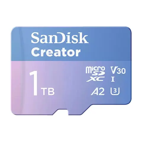 SanDisk Creator 190MBs microSD UHS-I Memory Card - 1TB – image 1