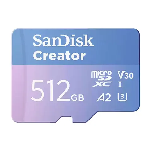 SanDisk Creator 190MBs microSD UHS-I Memory Card - 512GB – image 1