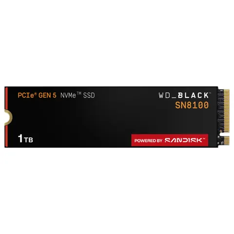 WESTERN DIGITAL M.2 SSD Black SN8100 1TB – Schwarz – Bild 1