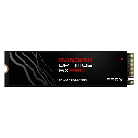 SanDisk Optimus GX PRO 850X SSD 4TB M.2 2280 PCIe Gen4 Internes Solid-State-Module – Schwarz – Bild 1