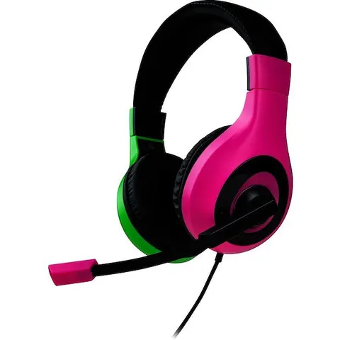 Nintendo switch wired stereo headset pink/green – image 1