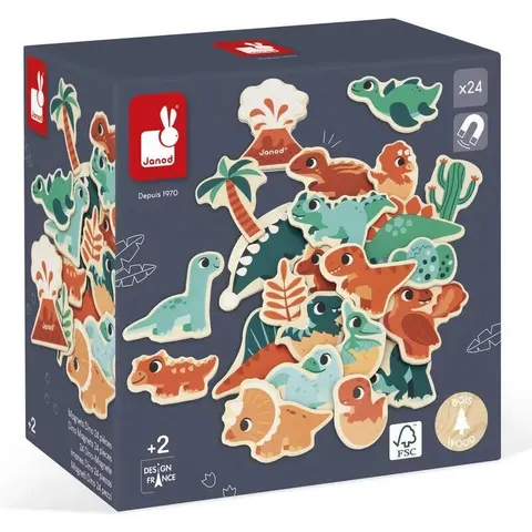 Magnets Dino 24 pièces - Janod – image 1