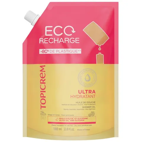 Topicrem UH shower oil refill 1000 ml – image 1