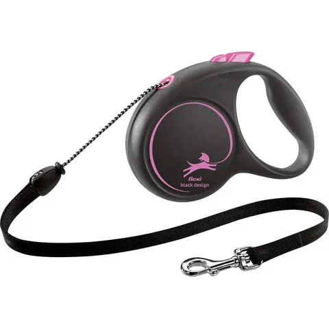 Flexi Corde Black Design rose M, 5 m, 20 kg – image 1