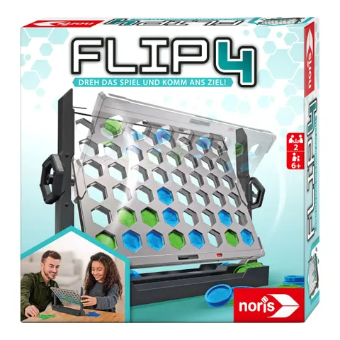Noris Spiel Flip4 – mehrfarbig – Bild 1