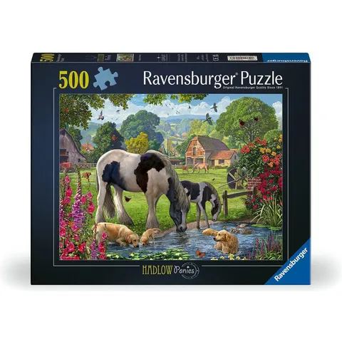 Ravensburger Hadlow Ponies 500 Piece Jigsaw Puzzle – image 1