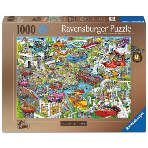 Puzzel Ravensburger Ray's comic Future Time 1000 stukjes – afbeelding 1