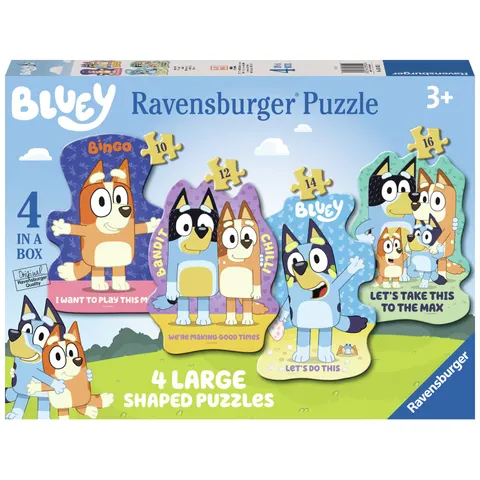 Ravensburger Bluey 4 Large Shaped Jigsaw Puzzles – image 1