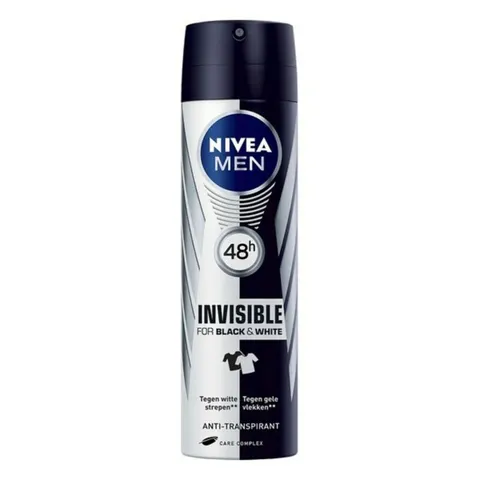 Nivea Men Black and White Invisible Deodorant Spray 200 ml – image 1