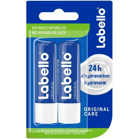 Labello Lippenbalsem Blister Original 2 stuks – afbeelding 1