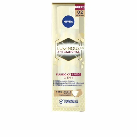 Nivea Luminous 630 Antimanchas Cc Fluido SPF30 Medio – imagen 1