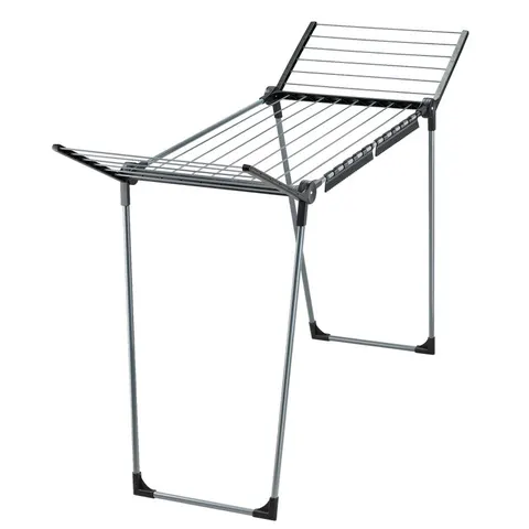 Leifheit droogrek Pegasus - 150 solid slim - black - antraciet – afbeelding 1