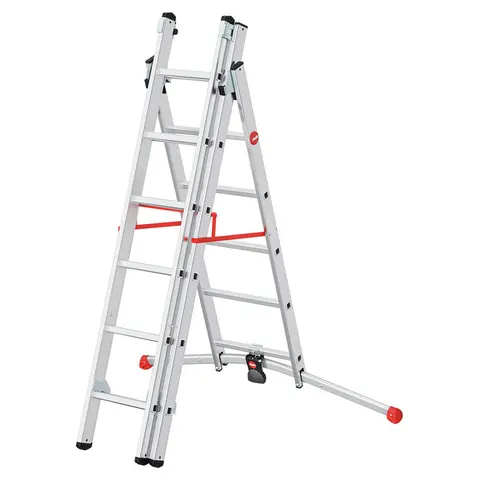Hailo ProfiLOT Kombileiter 2x6 + 1x5 Sprossen – Bild 1