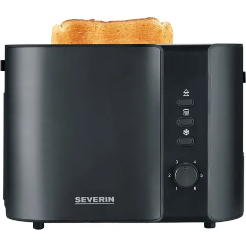 Severin AT 9552 Broodrooster mat zwart – afbeelding 1