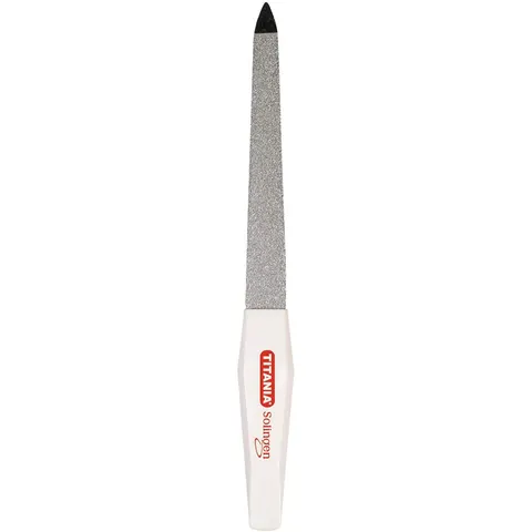 Saphir Nagelfeile – weiss | silber – Bild 1