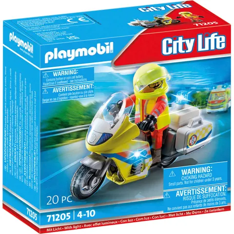 Rescue Motorcycle with Flashing Light – image 1