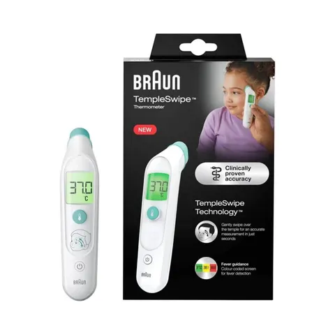 Braun BST200 TempleSwipe Forehead Thermometer – image 1