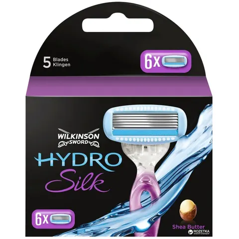 Wilkinson Hydro Silk 6 Scheermesjes - navulling – afbeelding 1