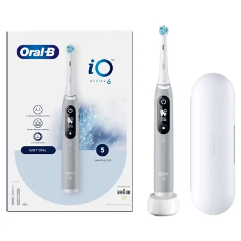Oral-B iO 6 Grey Electric Toothbrush – image 1