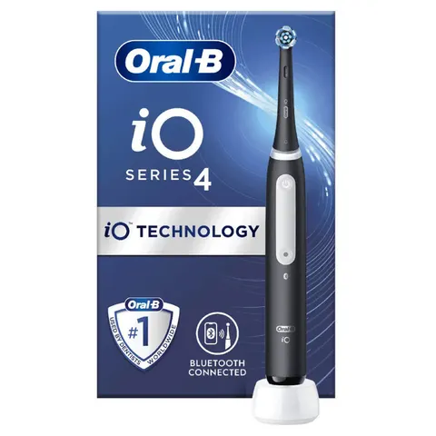 Oral-B iO4 Electric Toothbrush Black – image 1