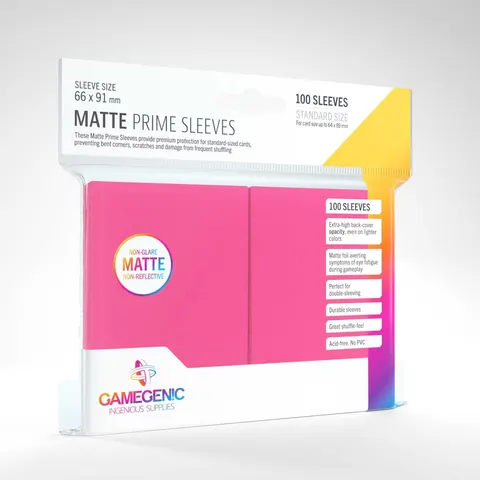 Gamegenic - Matte Prime Sleeves (100) - Pink – image 1