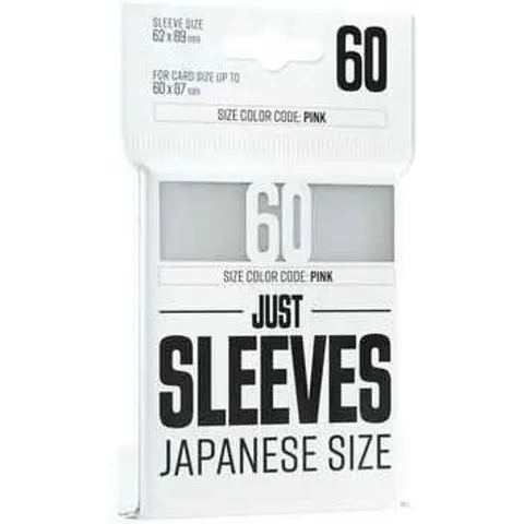 Gamegenic Just Sleeves: Japanese Size White (60) – image 1