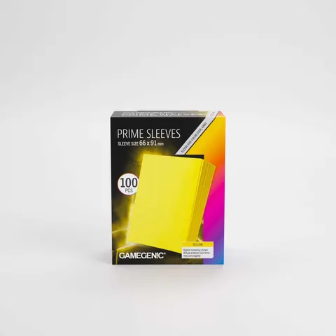 UNIT Gamegenic Prime Sleeves Yellow 66x91 (100 ct.) – image 1